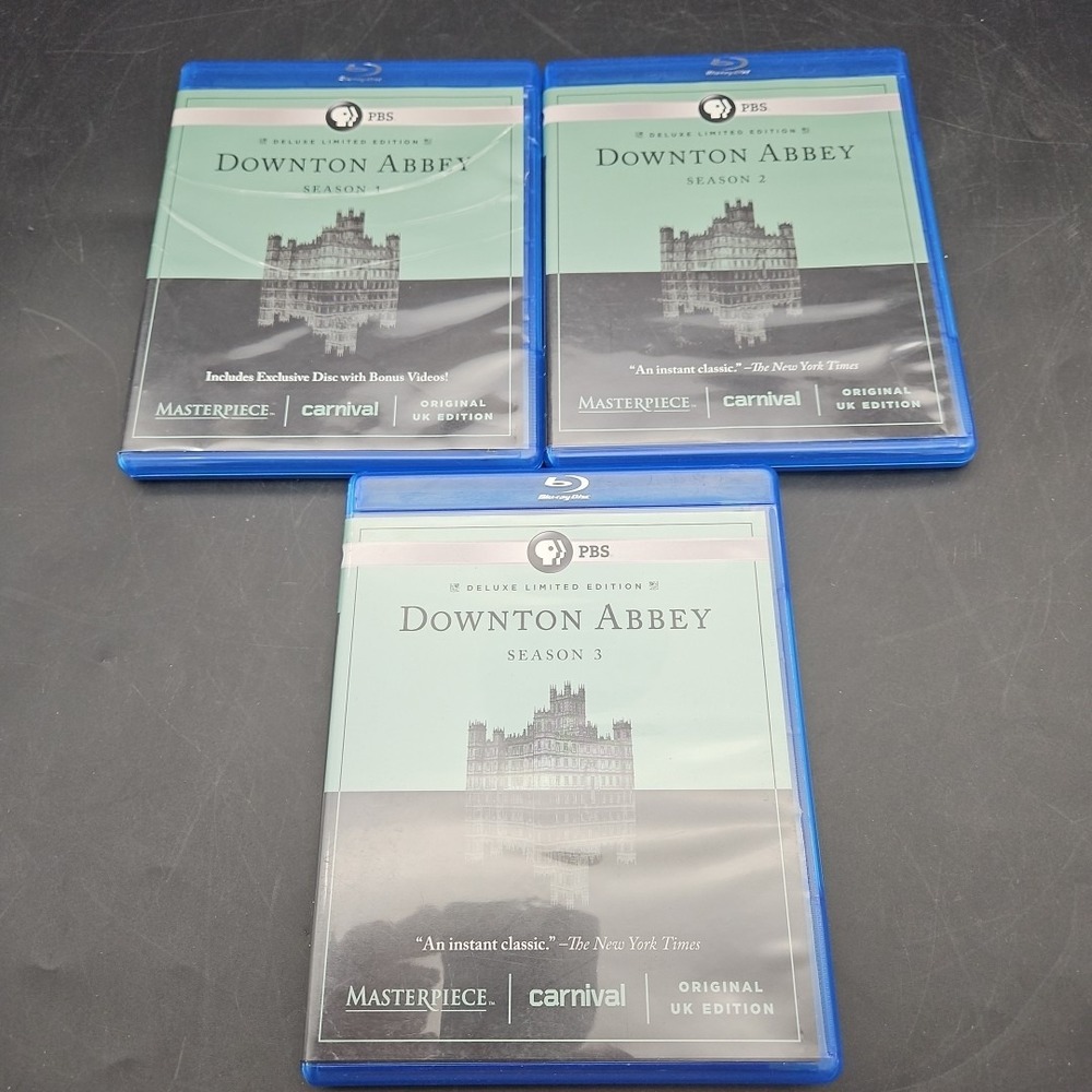 Downton Abbey Blu Ray Seasons 1-3 PBS UK